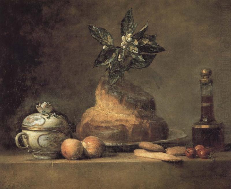 There is the still-life pastry cream, Jean Baptiste Simeon Chardin